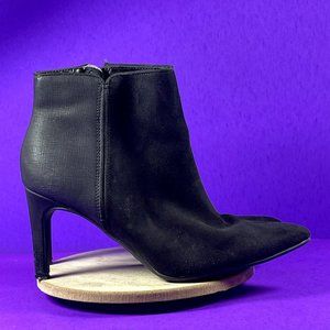 Circus by Sam Edelman Women's Black Suede Pointed Toe Ankle Bootie Shoe Size 7.5